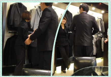 職業(yè)裝定做的試穿 職業(yè)裝定做的試穿