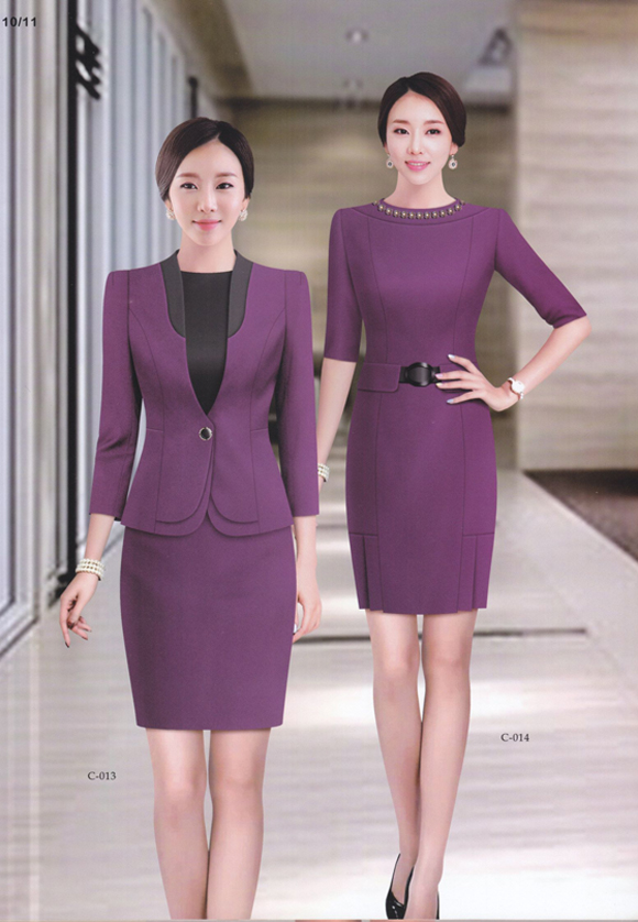 夏季女士職業裝定制款式圖 夏季女士職業裝定制款式圖