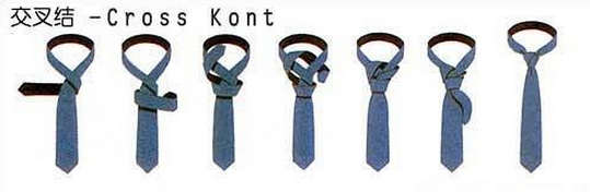 交叉結(jié)領(lǐng)帶打法 交叉結(jié)領(lǐng)帶打法