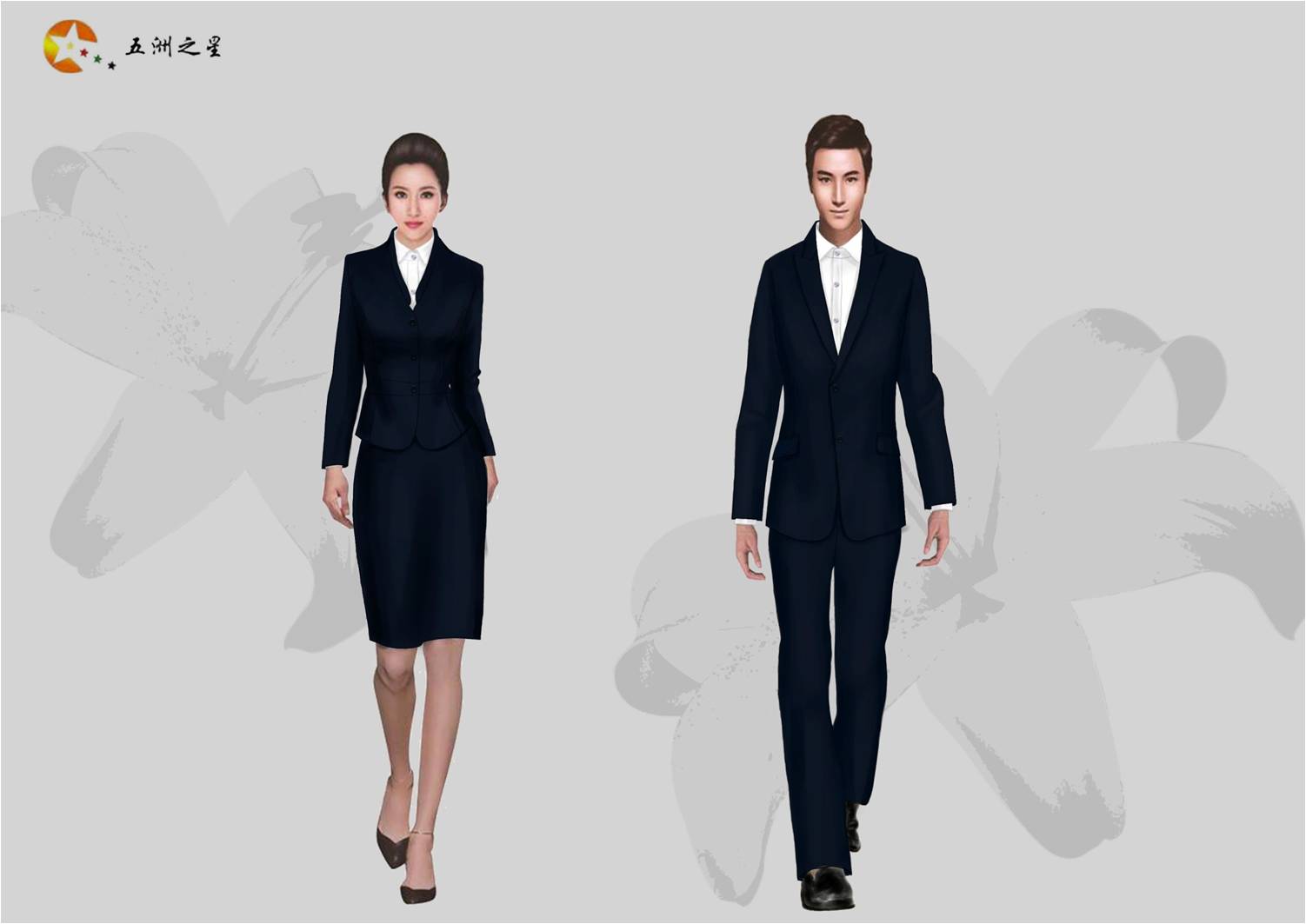 企業(yè)前臺辦公人事財務職業(yè)裝 企業(yè)前臺辦公人事財務職業(yè)裝