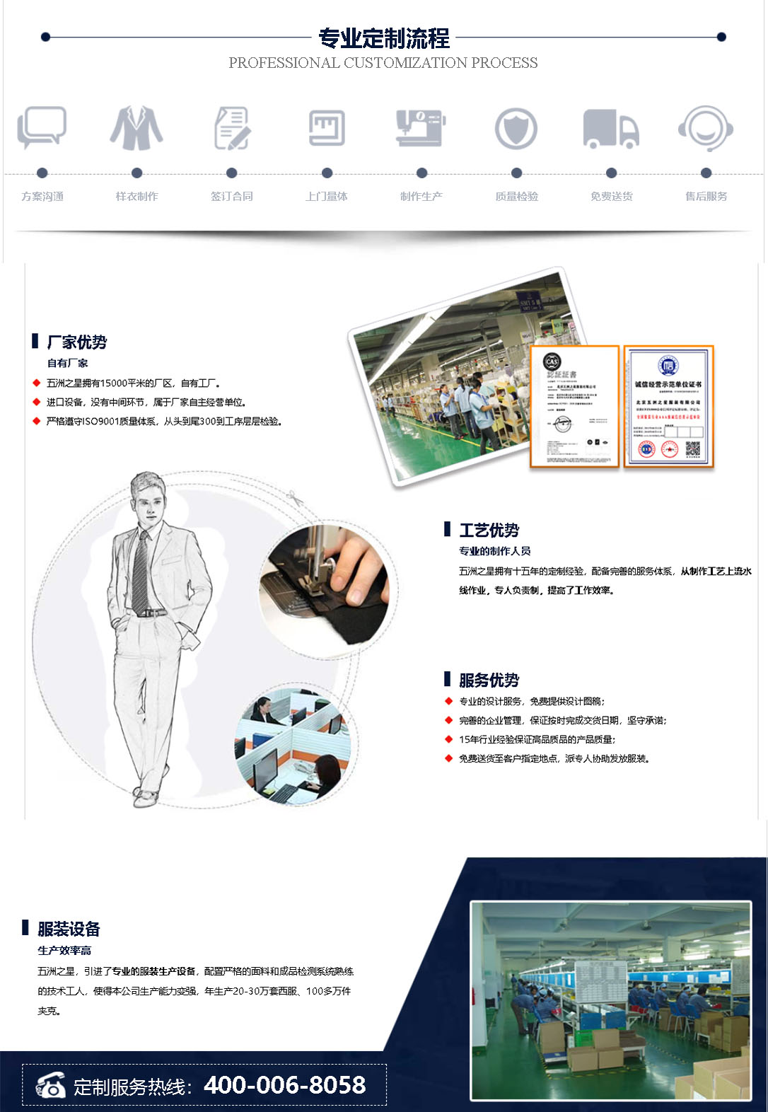 五洲之星工作服定制優勢 五洲之星工作服定制優勢