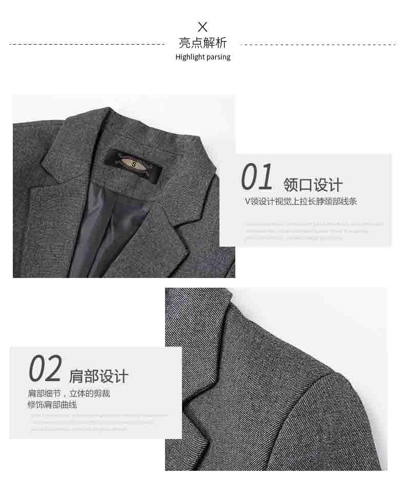 行政灰色前臺職業裝套裙領型細節介紹 行政灰色前臺職業裝套裙領型細節介紹