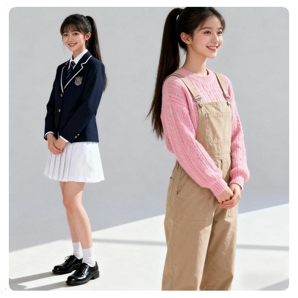 定制校服與常服對比 定制校服與常服對比